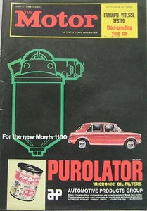 Motor magazine 31 October 1962 featuring Triumph Vitesse Six road test - Picture 1 of 2