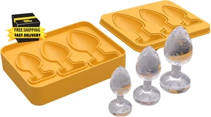 Streich Eiswürfelform Form Form Groß Silikon für Whisky, Cocktail, Saft und - Bild 1 von 6