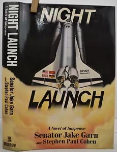 1989 NIGHT LAUNCH Senator Jake Darn SIGNED FINE Space Shuttle First Edition HCDJ - Picture 1 of 14
