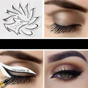 24 Pezzi Eyeliner Stencil Guida Ombretto Patch Rapide Shaper Strumento Trucco Occhi - Foto 1 di 7
