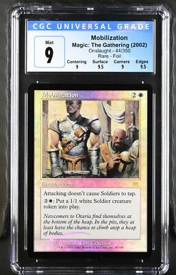 MOBILIZATION Onslaught Foil Rare CGC 9 Q++ MTG [Nostalgium] - Image 1 of 2