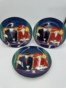 Sango "Cafe Americana" 98 4911 China Set (3) Dinner Plates 11-1/2" x 10 1/4" - Picture 1 of 10