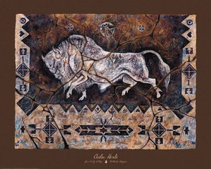Spirit Of Wakan Tanka Art Print by Cecilia Henle - Bison Buffalo Native American - Picture 1 of 7