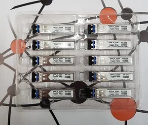 LOT of 10x AGM732F Netgear Compatible SFP LX 1Gb/s Transceivers, USED - Bild 1 von 1