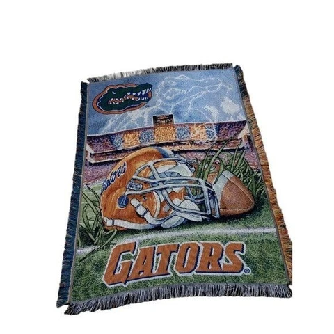 Florida Gators UF Woven Tapestry Throw Blanket Northwest Company 60”x45” Cover