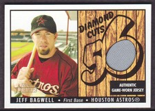 2003 Bowman Heritage Diamond Cut JERSEY #DC-JB Jeff Bagwell Houston Astros