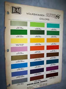 1970 VW Volkswagen GLITTER BUG Beetle car auto RM Paint Chips set -Rare - Picture 1 of 1