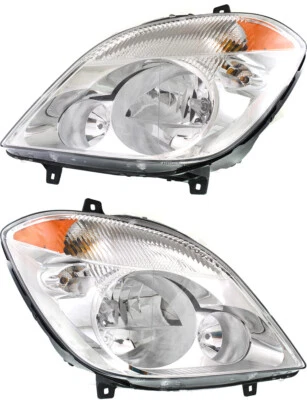  Driver and Passenger Side Headlight For Mercedes Benz Sprinter 3500 2010-2013 - Imagem 1 de 4