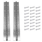 2PCS 12inch Storage Box Stainless Steel Cabinets Polished Piano Hinge Heavy Duty