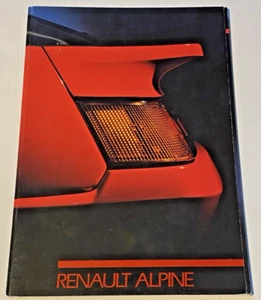 Belle Brochure de vente RENAULT ALPINE V6 GT, V6 Turbo - 1987 - Bel Etat. - Picture 1 of 9