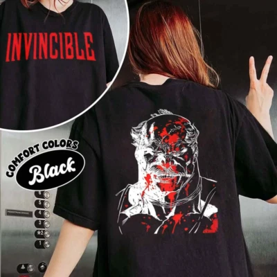 Limited Invincible Mark Grayson T-shirt, Comic Book Tee Gift for Fans Oversized - image 1 of 2