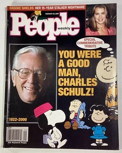 Revista People 2000 Schulz Peanuts Snoopy Brooke Shields Tyson Vadim Putin Katz - Imagen 1 de 24