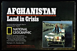 ⫸ 2001-12 December AFGHANISTAN - LAND IN CRISIS National Geographic Map - A1 - Picture 1 of 4