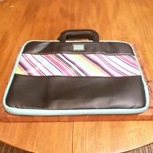 Jonathan Adler Laptop Computer Case w Neoprene Padding Zip Sleeve Multi Color - Picture 1 of 6