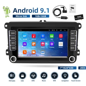 DAB+  Autoradio 7" FM Android GPS Navi Wifi mit Für VW GOLF 5 Touran Polo Passat - Bild 1 von 12