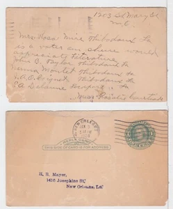 TurtlesTradingPost- New Orleans, LA 1924- Postal Card Requesting Info For Voters - Picture 1 of 3