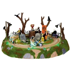Lemax Spooky Town Monster Motorcycle Rally 04173 Retired Table Accent - Picture 1 of 1