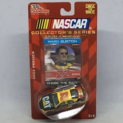 2002 赛车冠军 NASCAR Chase the Race 卡特彼勒 #22 Ward Burton 1:64 — 第 1/3 张图片