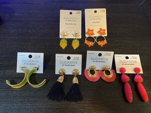 Lotto orecchini SugarFix di Baublebar cerchio nappa pendenti lotto nuovi lotto di 6 paia - Foto 1 di 8