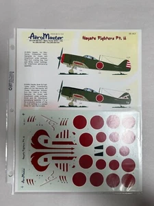 NEU Vintage AeroMaster 48-463 Hayate Fighters Pt. II Modellflugzeug 1/48 Decal (VP3) - Bild 1 von 3