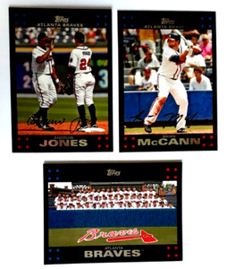 2007 Topps Series 1 & 2 w/ Updates - ATLANTA BRAVES 30 Card Team Set