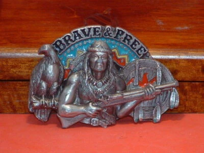 Pre-Owned 1993 Gap Brave & Free Belt Buckle - Image 1 of 3
