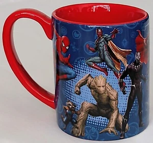 Disney Marvel Avengers Super Heros Comics Coffee Mug Cup Ceramic Blue Red 14 Oz - Picture 1 of 11