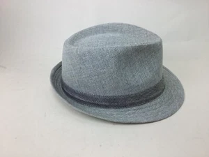 Sombrero Fedora Para Hombre Marc Anthony Gris con Borde Sombrero Genial Talla Única Para Todos - Imagen 1 de 5