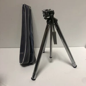 Vintage Goldcrest Chrom Miniatur Kamerastativ mit Koffer selten - Bild 1 von 3