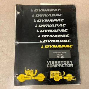 Dynapac CC-42A OPERATORS MANUAL OPERATION MAINTENANCE GUIDE VIB COMPACTOR ROLLER - Picture 1 of 5