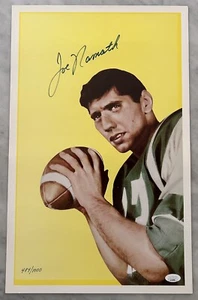 JOE NAMATH AUTO AUTOGRAPH SIGNED 1965 TOPPS ROOKIE PRINT /1000 JETS HOF JSA - Picture 1 of 3