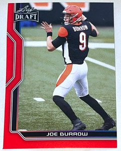 2023 Leaf Draft JOE BURROW⚡️Cincinnati Bengals RED Parallel🏈🏈