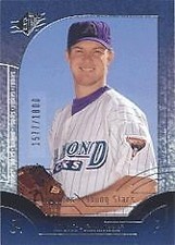 2002 SPx Arizona Diamondbacks Baseball Card #100P P.J. Bevis YS Rookie /1800