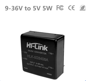 DC-DC 9-36V to 5V 1A 5W regulated isolated power supply module 5D2405A - Picture 1 of 5
