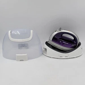 Panasonic NI-WL600 Cordless Steam Iron Purple Only Base Is Working PLEASE READ - Picture 1 of 8