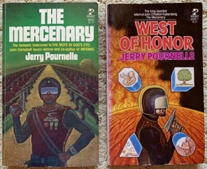 The Mercenary (1977) / West Of Honor (1978) von Jerry Pournelle 1st Pocket Prints - Bild 1 von 10