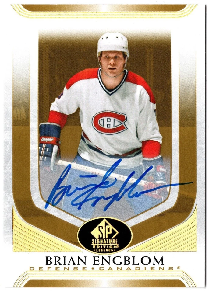2020-21 SP Signature Edition Legends Gold Spectrum Foil Auto BRIAN ENGBLOM #121 - Image 1 of 1