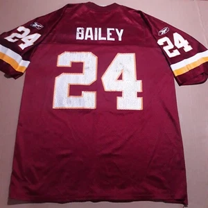Camiseta Rebook De Colección NFL Auténtica Equipo Réplica Washington Champ Bailey #24 Mediana - Imagen 1 de 16