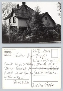 Pension Cornelis Jetses Postkarte Schwarz-Weiß Foto von Haus 2016 - Bild 1 von 1