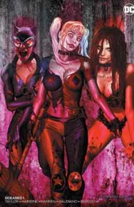 1 GREG HORN EXPOSICIÓN CÓMICA VARIANTE ROJA SANGRE CASI NUEVA HARLEY QUINN - Imagen 1 de 1