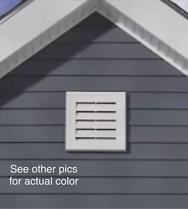 Dark Almond Gable Vent Square 12”x12” J-Block Vinyl Siding Accessories #012 - Picture 1 of 12