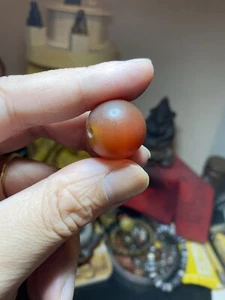 Vintage alte Achat rote Perle - Bild 1 von 5