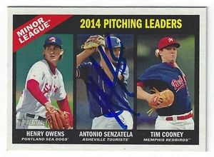 ANTONIO SENZATELA ASHEVILLE TOURISTS SIGNED 2015 BASEBALL CARD COLORADO ROCKIES - Picture 1 of 1