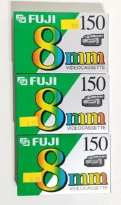 Vintage Fuji 8mm Video Cassette 150 Minute P6-150 Lot Of 3 ☆ New ☆ - Picture 1 of 6