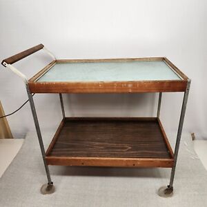 Salton Hotable Hotray Mayfair Two Tier Heated Serving Cart H-158S Vintage 1960's
