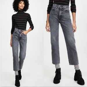 Neu mit Etikett SLVRLAKE London kurz geschnitten grau schwarz Tennessee Moon gerade Jeans 32 - Bild 1 von 8