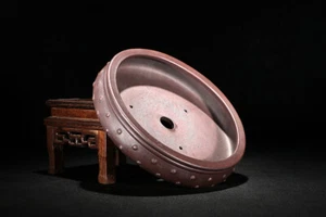 Vaso in argilla cinese vintage Yixing Zisha 6,5 pollici, decorazione bonsai succulenta fatta a mano - Foto 1 di 7