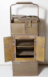 Vintage quadratischer asiatischer Nudelwagen aus Messing mit Zubehör Japan? Okinawa? - Bild 1 von 11