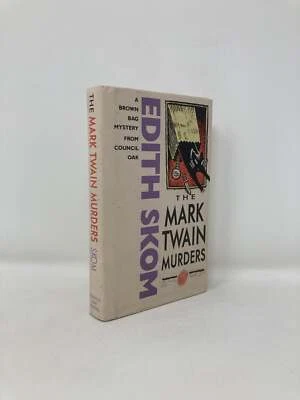 Mark Twain Murders by Edith Skom Signed First 1st Edition VG HC 1989 - Image 1 of 4