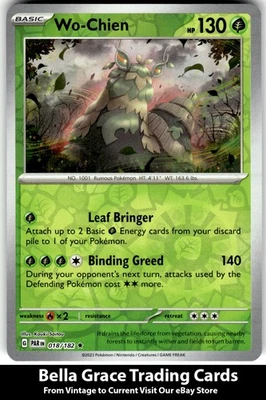 Wo-Chien #018/182 SV04: Paradox Rift Pokemon Rare Reverse Holo - Image 1 of 2